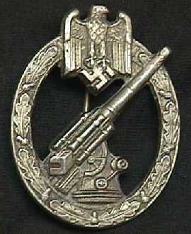 Luftwaffe anti aircraft badge - front