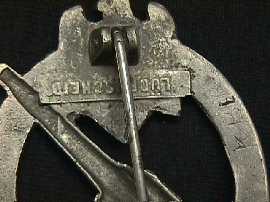 Army anti aircraft badge - markings