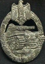 Silver Tank Badge - Front