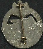 Silver Tank Badge - Back