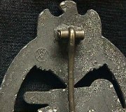 Silver Tank Badge - Marking