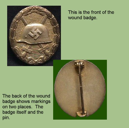Gold Wound Badge - Front