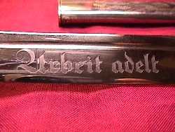 RAD dagger motto Arbeit Adelt