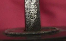 Arsenal marking - top of blade