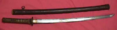 WWII Japanese Katana and scabbard