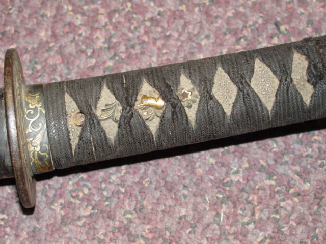 Militia Wakisashi sword Menuki