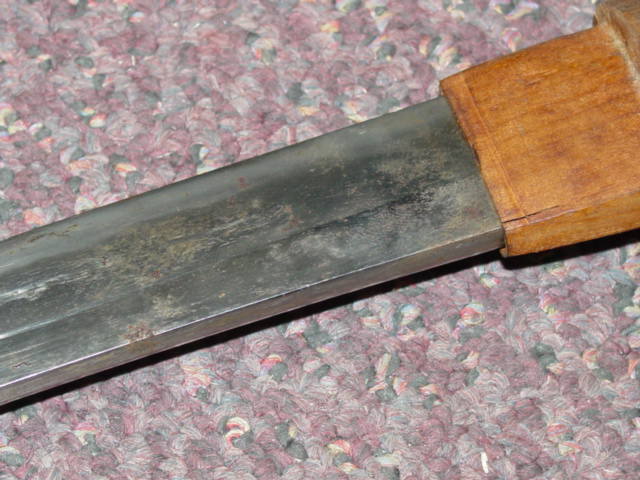 Wakisashi sword blade base