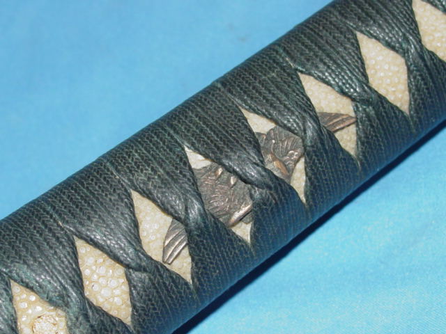 Samurai sword bird Menuki