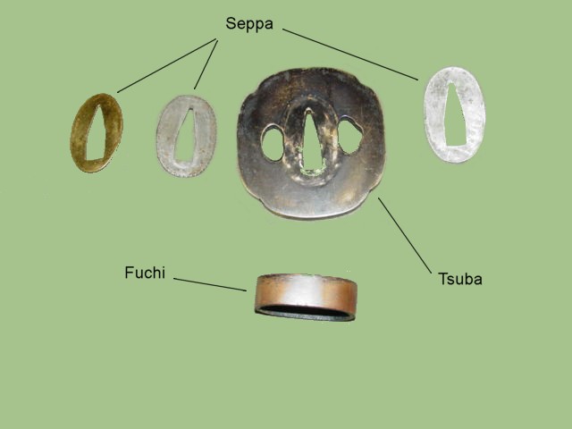 Militia samurai sword Tsuba parts