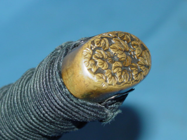 1940s Japanese militia sword handle pommel