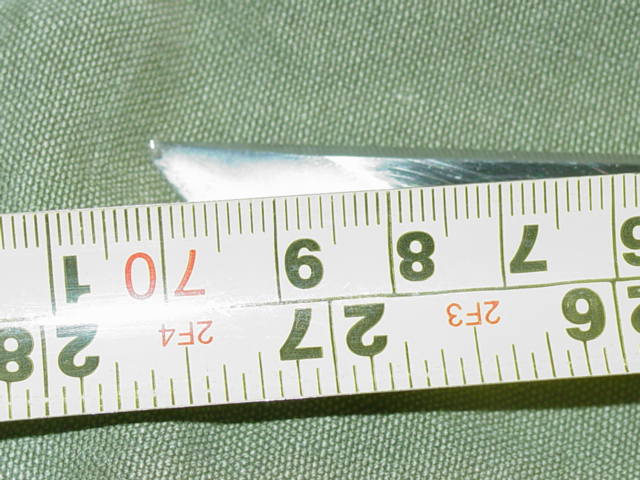 Length of the Katana blade