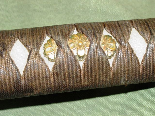WWII Japanese three flower Menuki