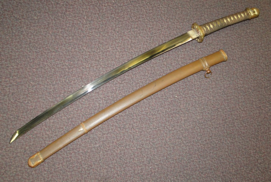 WWII Samurai sword and scabbard