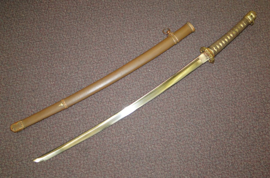 WWII Katana sword and scabbard