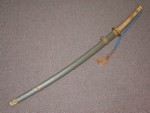 WWII Japanese officer Katana with factory logo WWII Katana with Factory logo