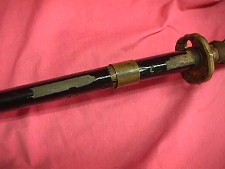 Black lacquered Samurai sword scabbard