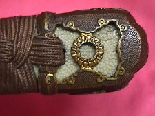 WWII Samurai sword handle pommel