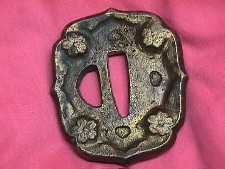 Late WWII Samurai sword Tsuba